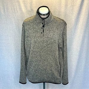 Eddie Bauer snap neck fleece